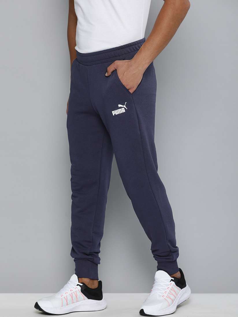 Buy Puma Men Navy Blue ESS Logo TR cl Sustainable Sustainable Joggers Track Pants for Men 13502052 Myntra