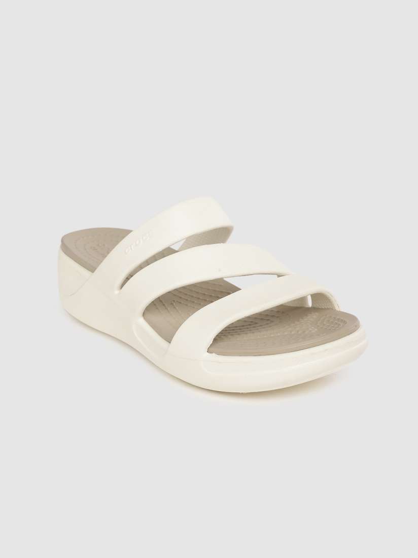 Buy Crocs Women White Solid Wedges Heels for Women 13509238 Myntra