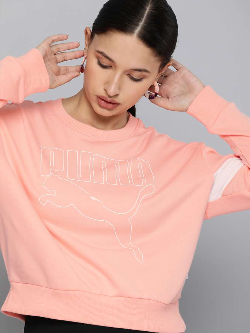 Puma peach sweatshirt new arrivals