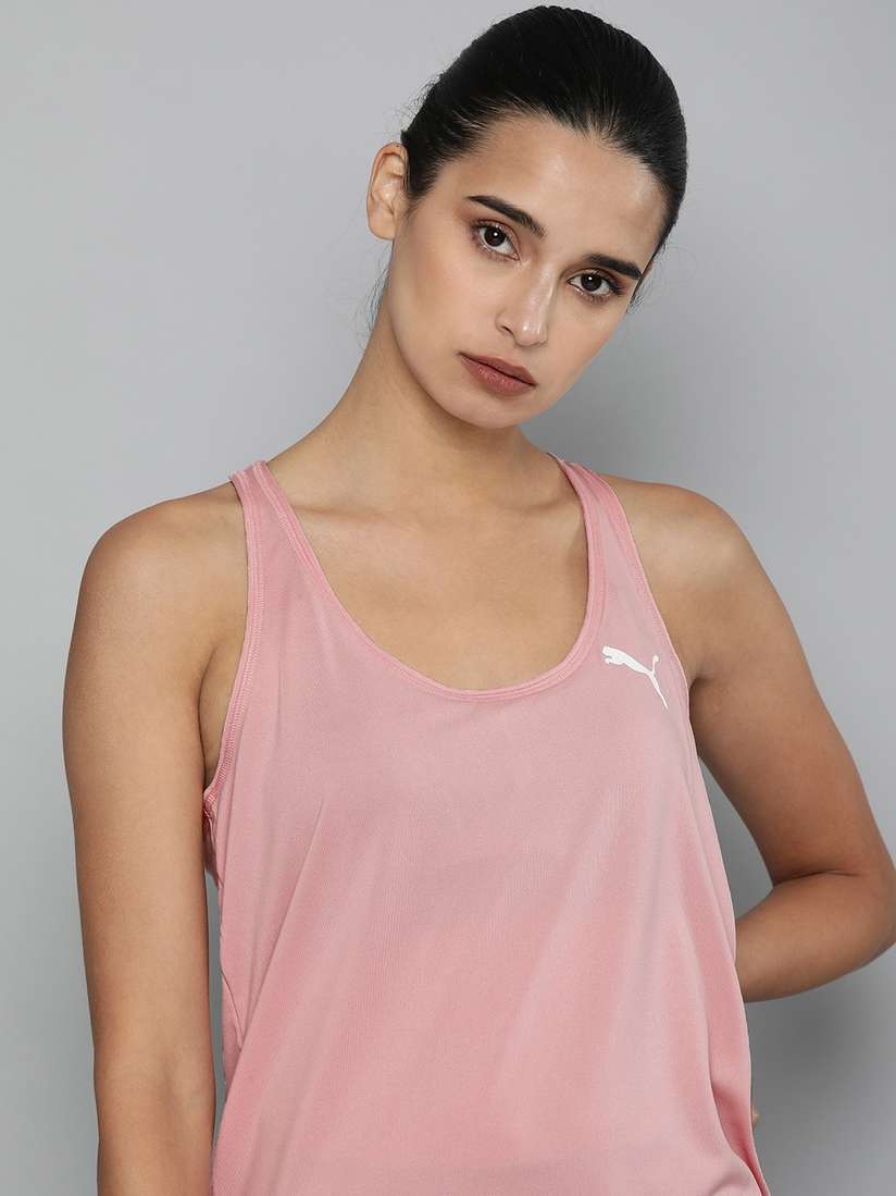 Buy Puma Women Pink Solid Active Tank Top Tops for Women