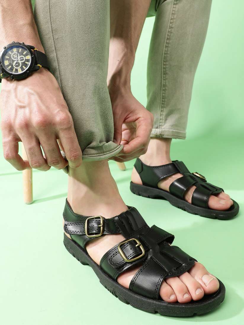Buy Liberty Men Black Comfort Sandals Sandals for Men 13511244 Myntra