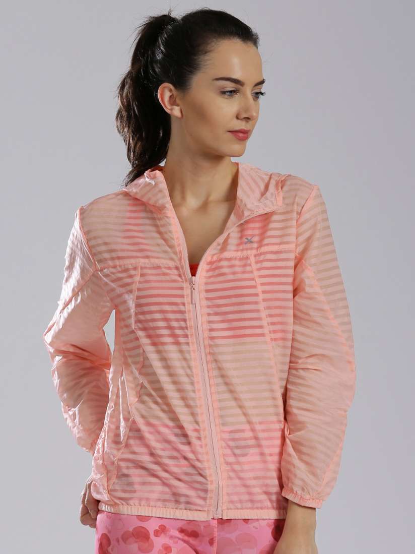 Buy HRX By Hrithik Roshan Coral Pink Active Windcheater Jacket Jackets for Women Myntra