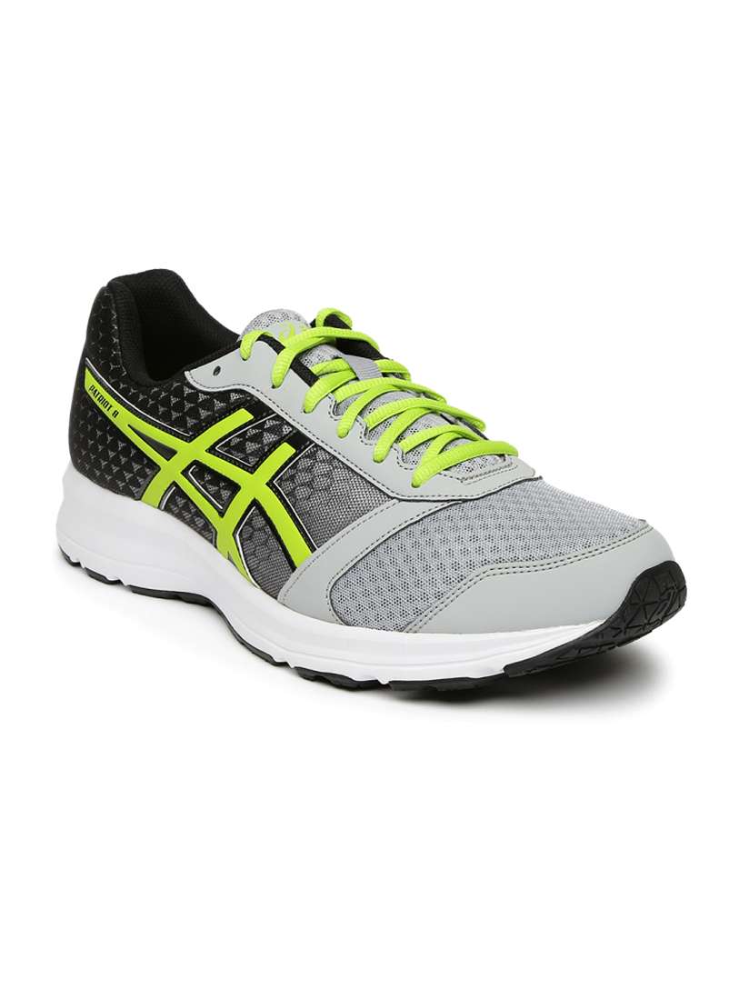 Buy ASICS Men Grey Black Patriot 8 Running Shoes Sports Shoes for Men 1351986 Myntra