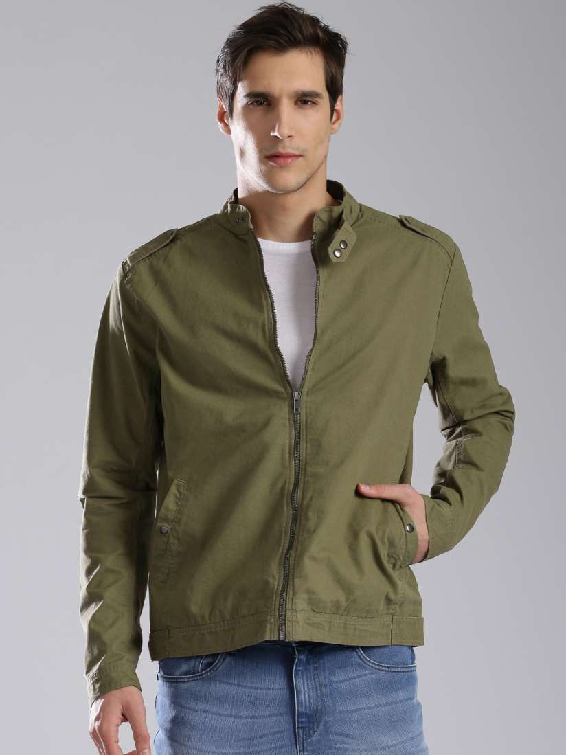 Hrx olive green jacket shop