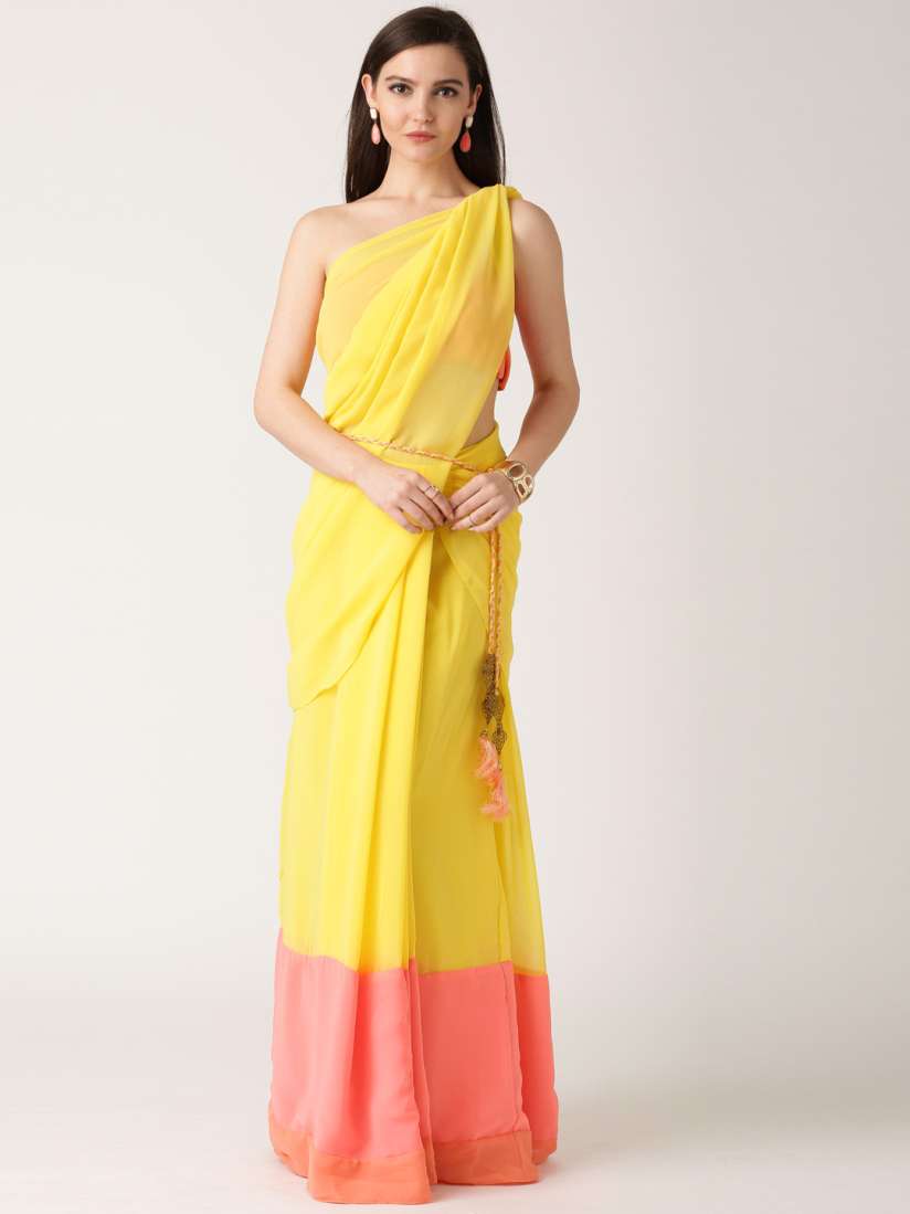 One minute saree myntra discount