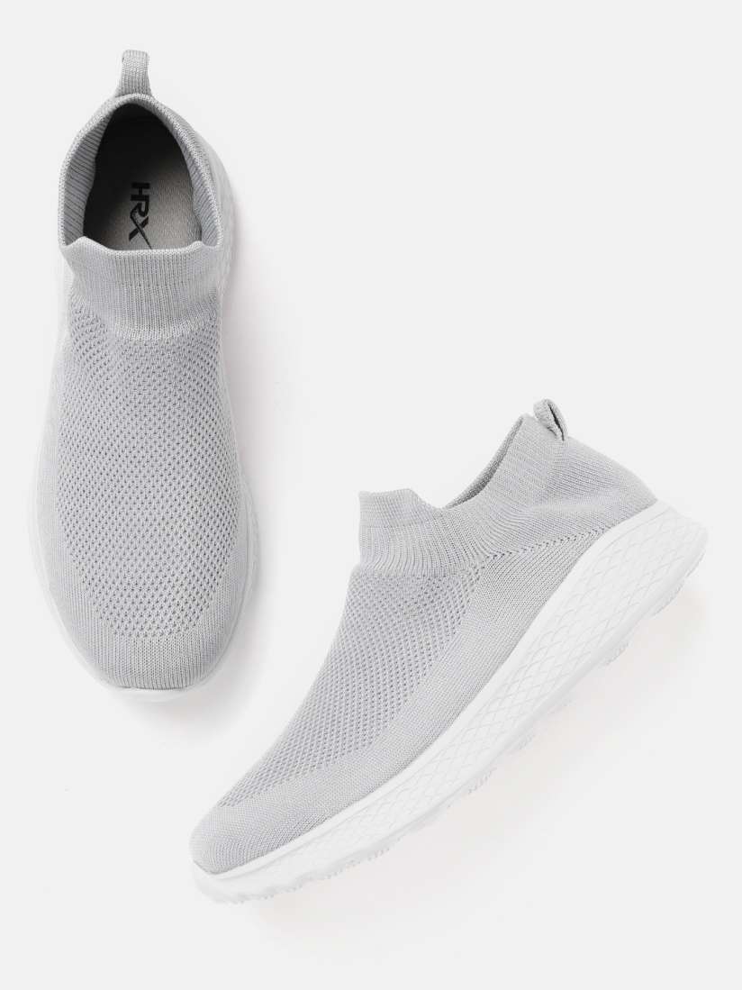 Buy HRX by Hrithik Roshan Women Grey Woven Design Walking Shoes Sports Shoes for Women 13524430 Myntra