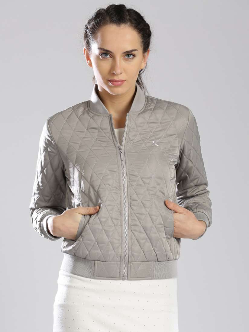 Buy HRX By Hrithik Roshan Grey Padded Jacket Jackets for Women Myntra