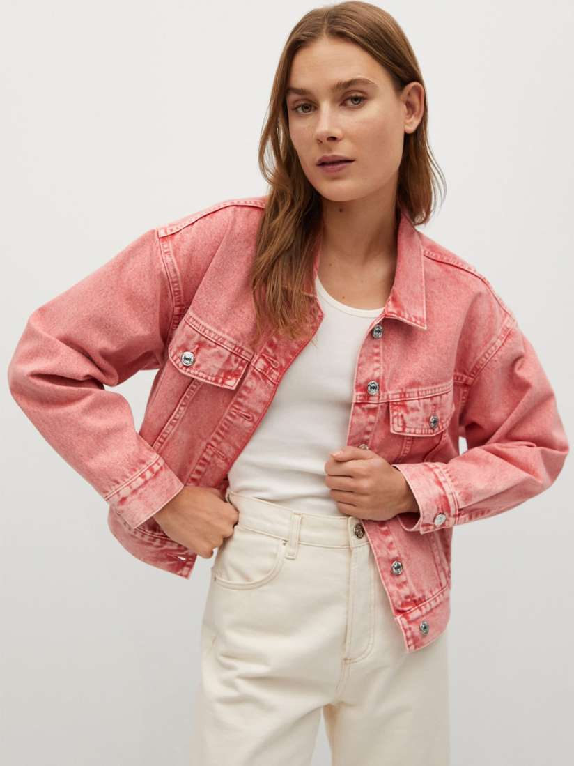 Mango pink jacket shop