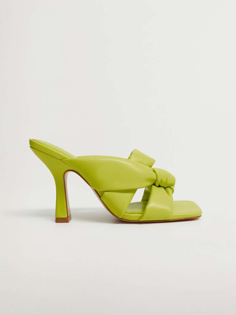 Fluorescent green heels top