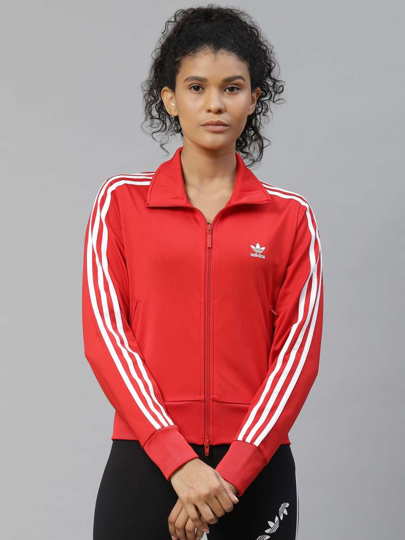 Buy ADIDAS Originals Women Red Solid Firebird TT Primeblue Sustainable Sporty Jacket Jackets for Women 13542654 Myntra