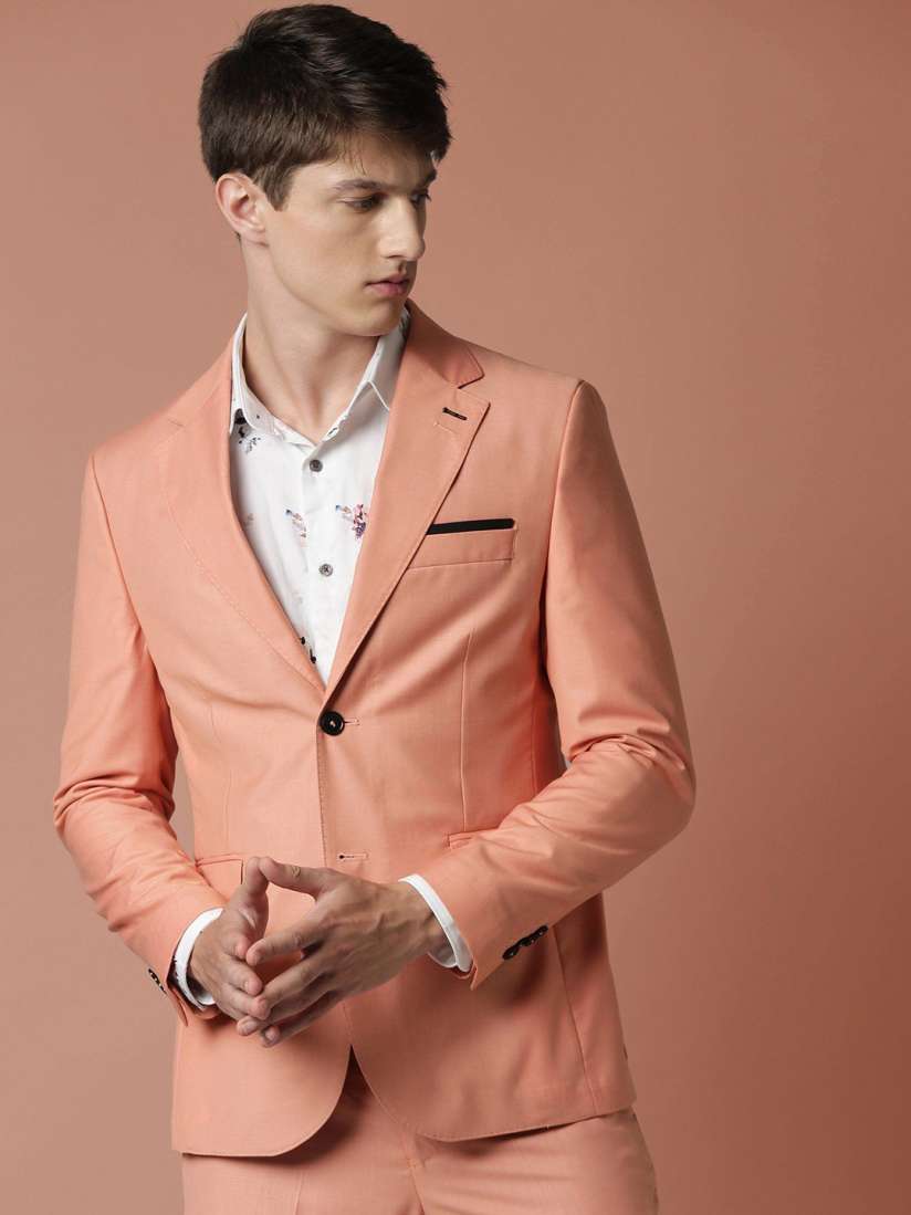 Buy RARE RABBIT Men Ablaze Slim Fit Solid Single Breasted Blazer Blazers for Men 13548590 Myntra