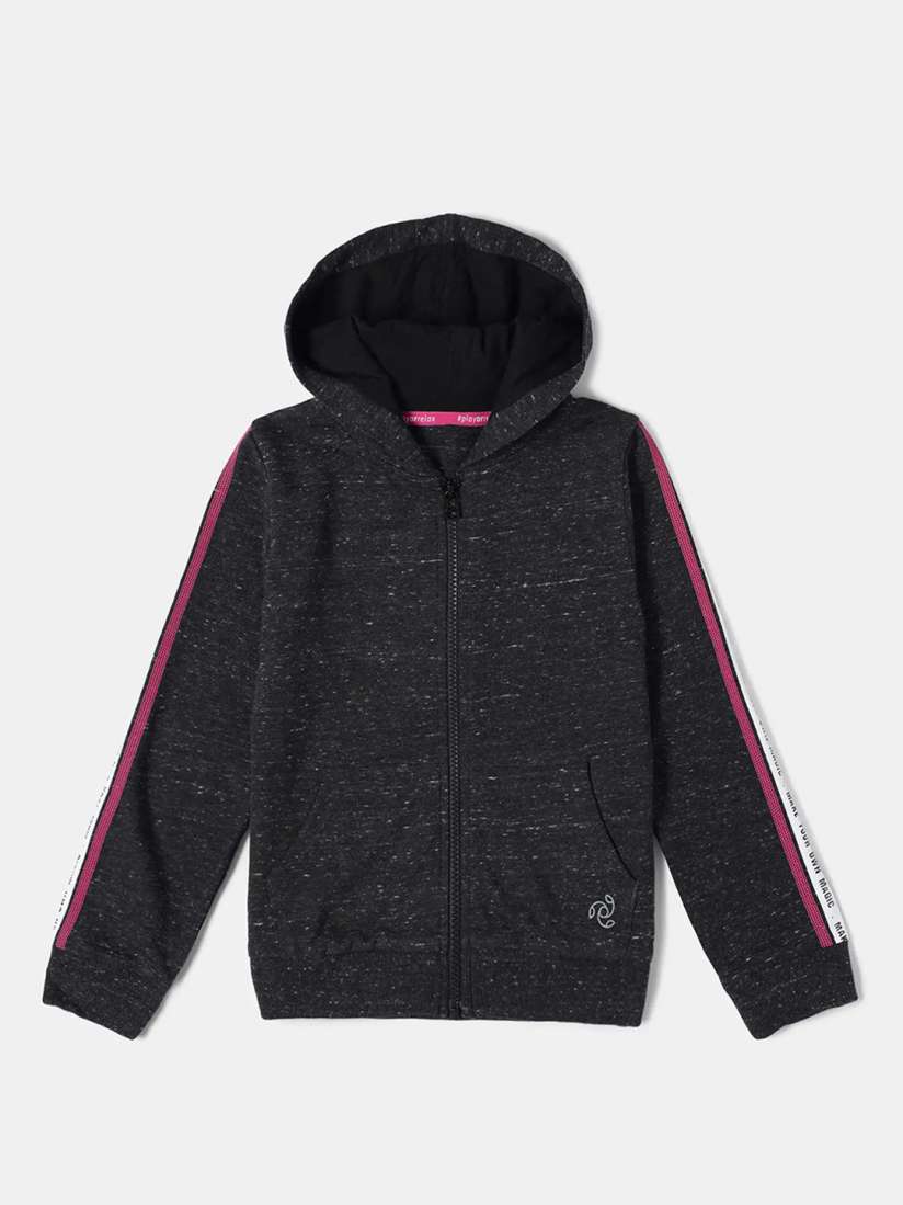 Buy Jockey Girls Graphic Printed Super Combed Cotton Hoodie Jacket AG20 Jackets for Girls 13552532 Myntra