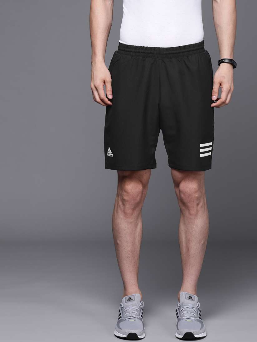 Buy ADIDAS Men Black Solid Sustainable Club Tennis 3 Stripes Sustainable Shorts Shorts for Men 13567282 Myntra
