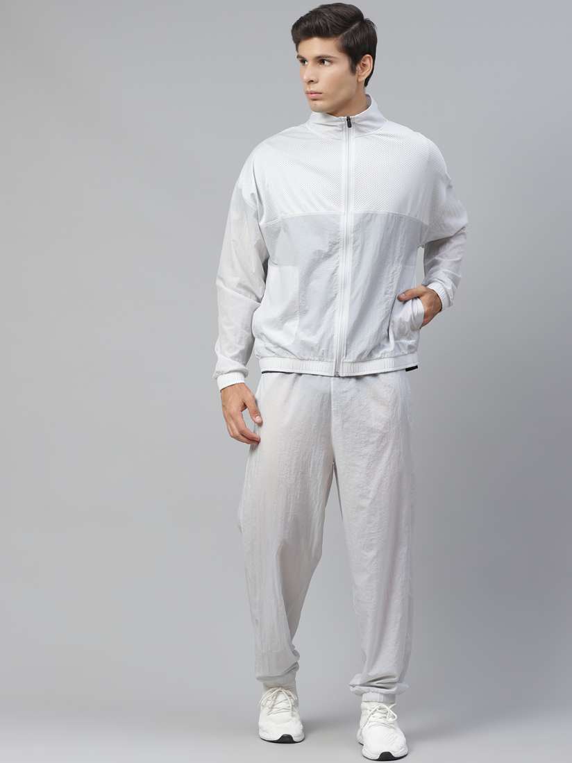 Buy Reebok Men Grey Solid Slim Fit Training MYT Tracksuit Tracksuits for Men 13569922 Myntra