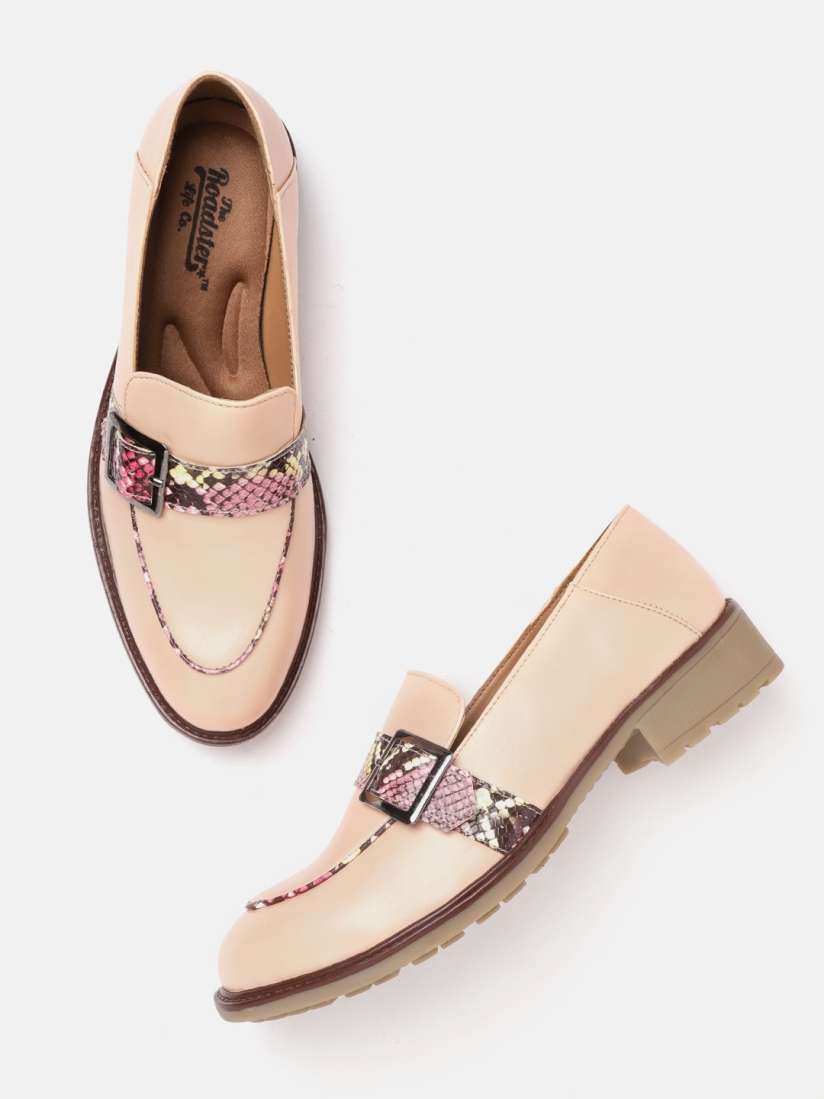 Peach colored loafers shop