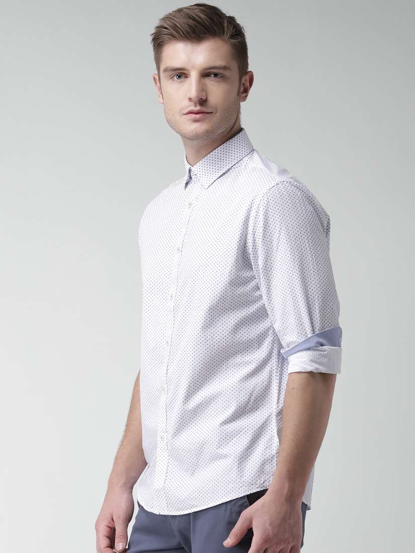 Buy Celio White Printed Casual Shirt Shirts for Men 1357681 Myntra