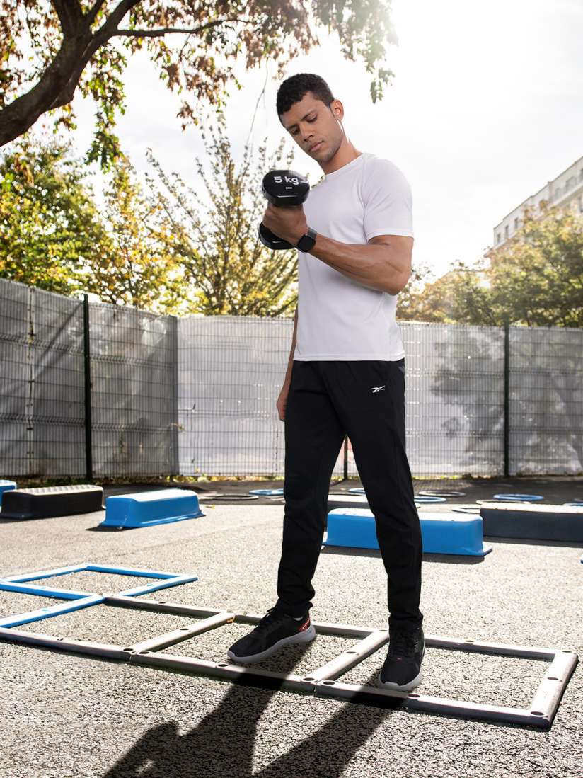 Buy Reebok Men Black Solid TE Vec Cotton Track Pants Track Pants for Men 13578022 Myntra