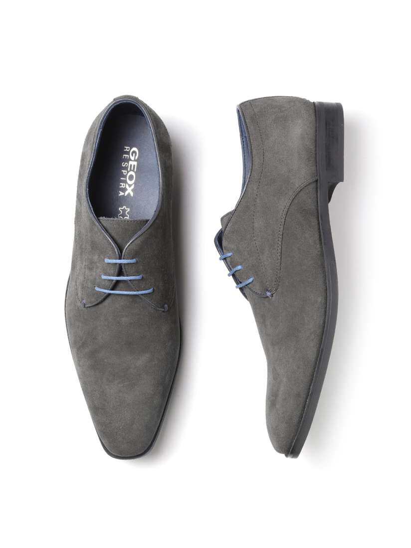 Buy GEOX Respira Men Grey Italian Patent Leather Semiformal Shoes Formal Shoes for Men 1358049 Myntra