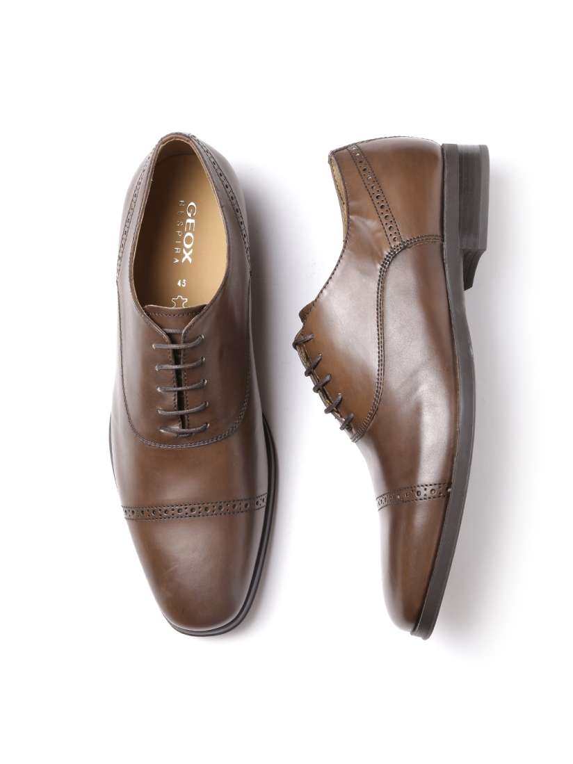 Buy GEOX Respira Men Brown Italian Patent Leather Formal Shoes Formal Shoes for Men 1358059 Myntra