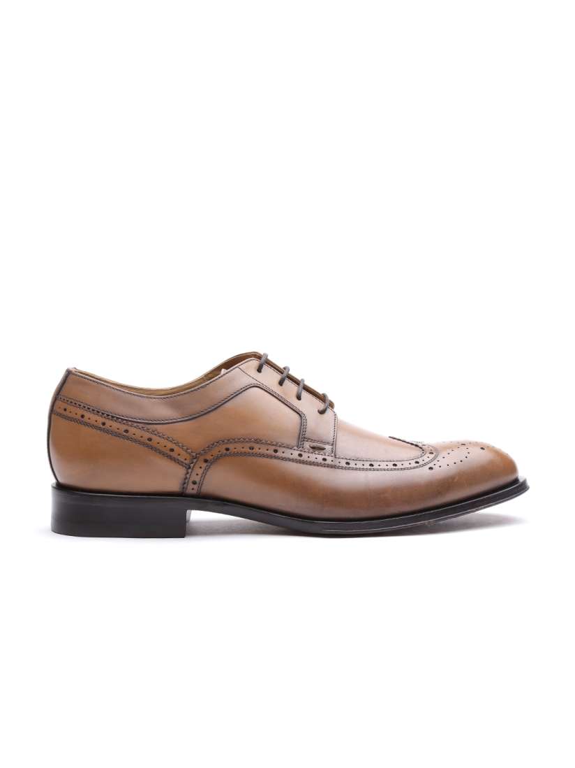 Buy Geox Cuoio Men Brown Italian Patent Leather Brogues Formal Shoes for Men 1358063 Myntra