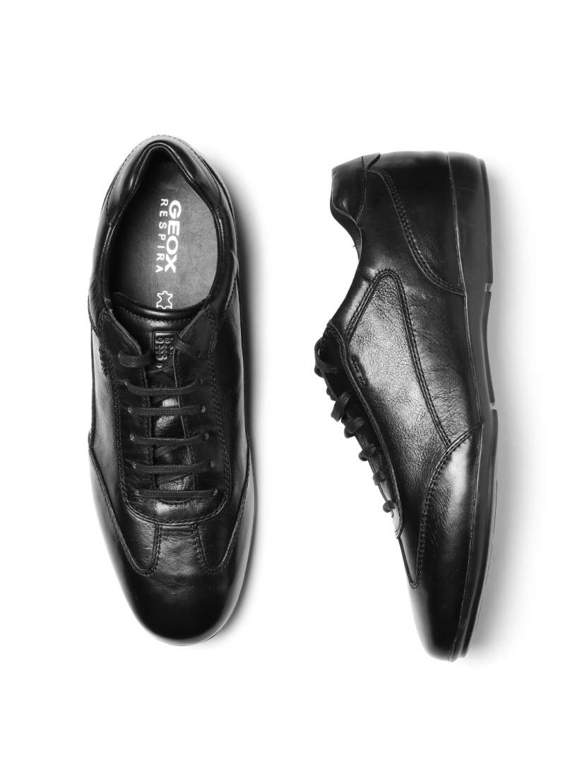 Buy GEOX Respira Men Black Breathable Italian Patent Leather Casual Shoes Casual Shoes for Men 1358181 Myntra