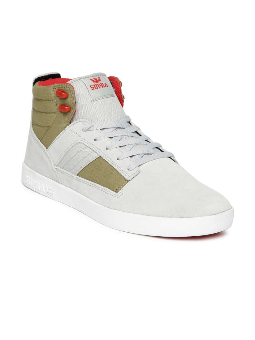 Buy Supra Men Grey Bandit Leather Sneakers Casual Shoes for Men 1359619 Myntra