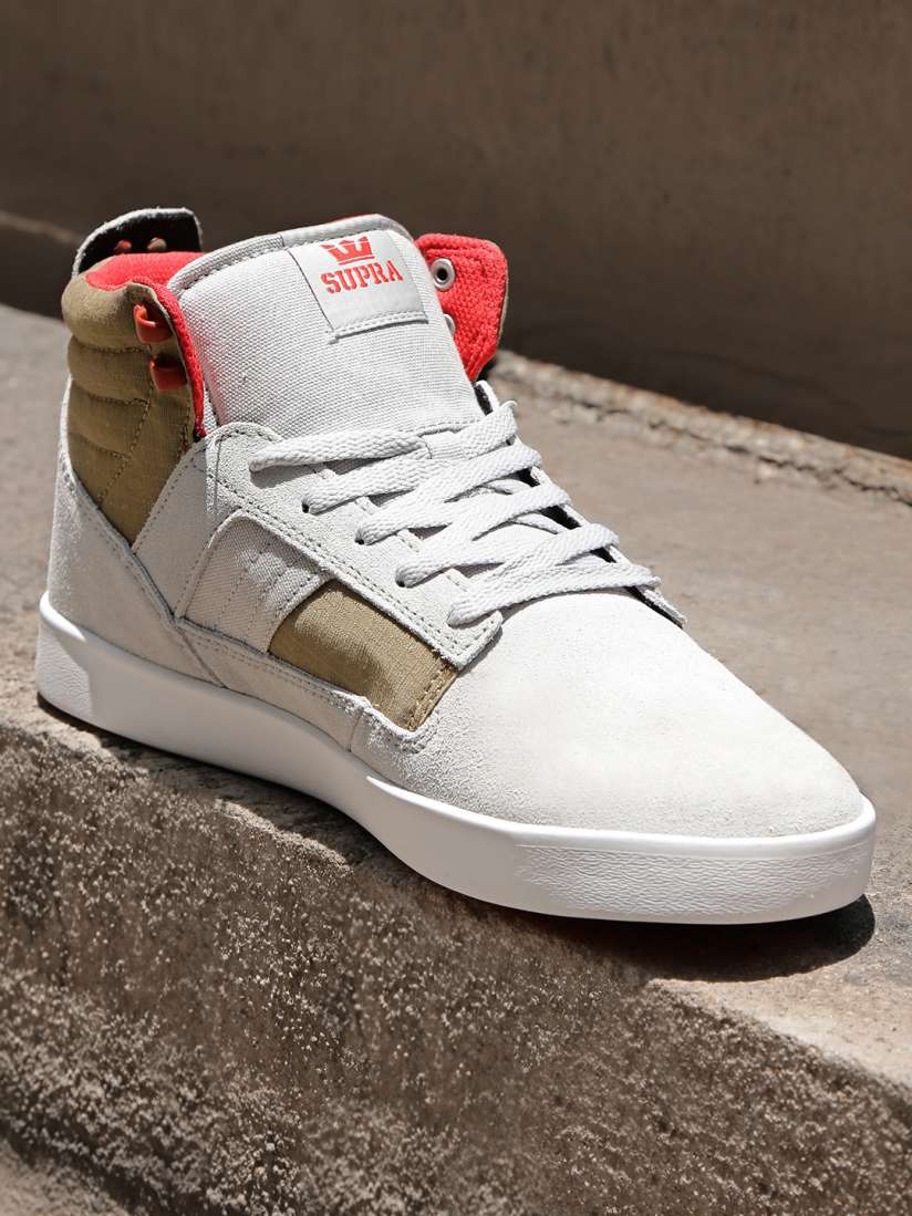 Buy Supra Men Grey Bandit Leather Sneakers Casual Shoes for Men 1359619 Myntra