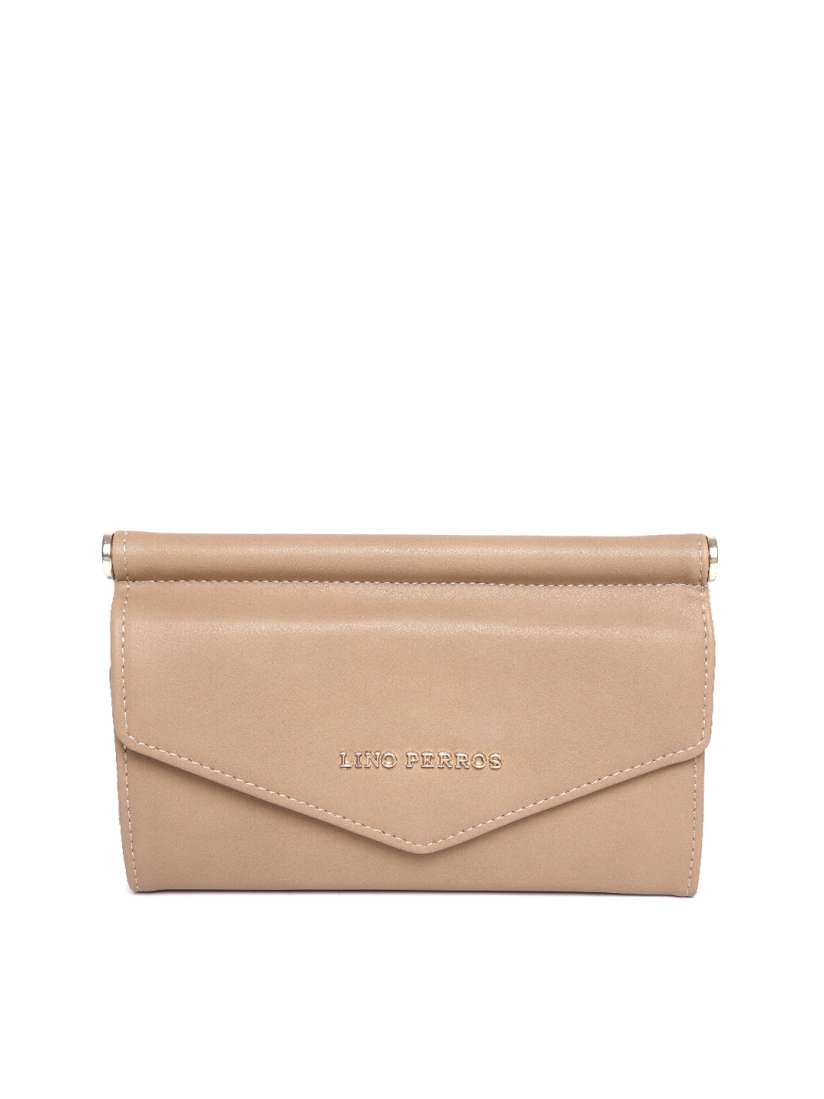 Buy Lino Perros Beige Textured Clutch Clutches for Women 1360711 Myntra