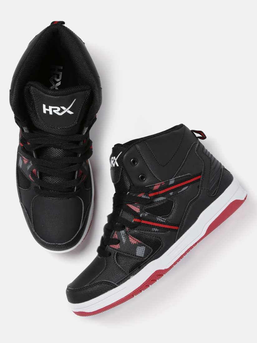 Hrx by hrithik roshan men black sneakers on sale