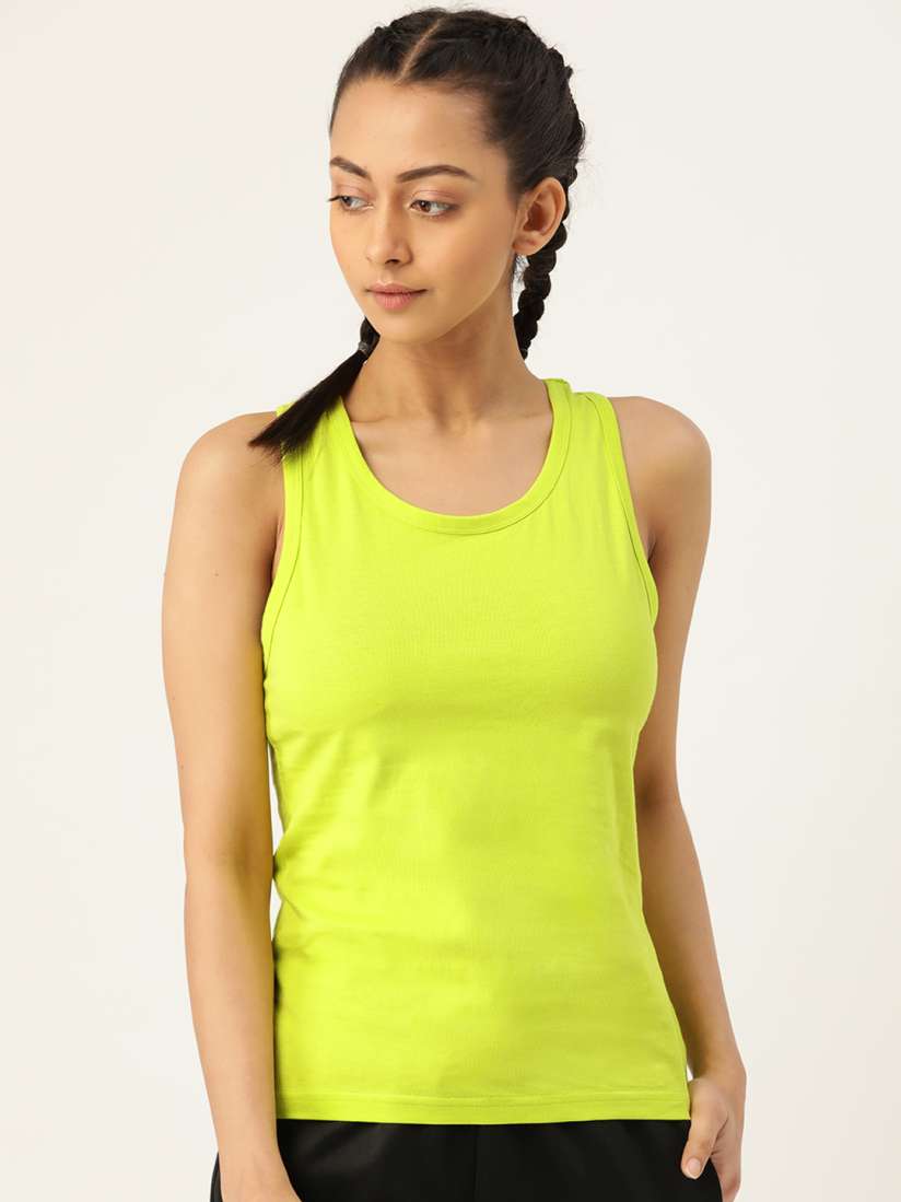 Lime green tank top womens shop