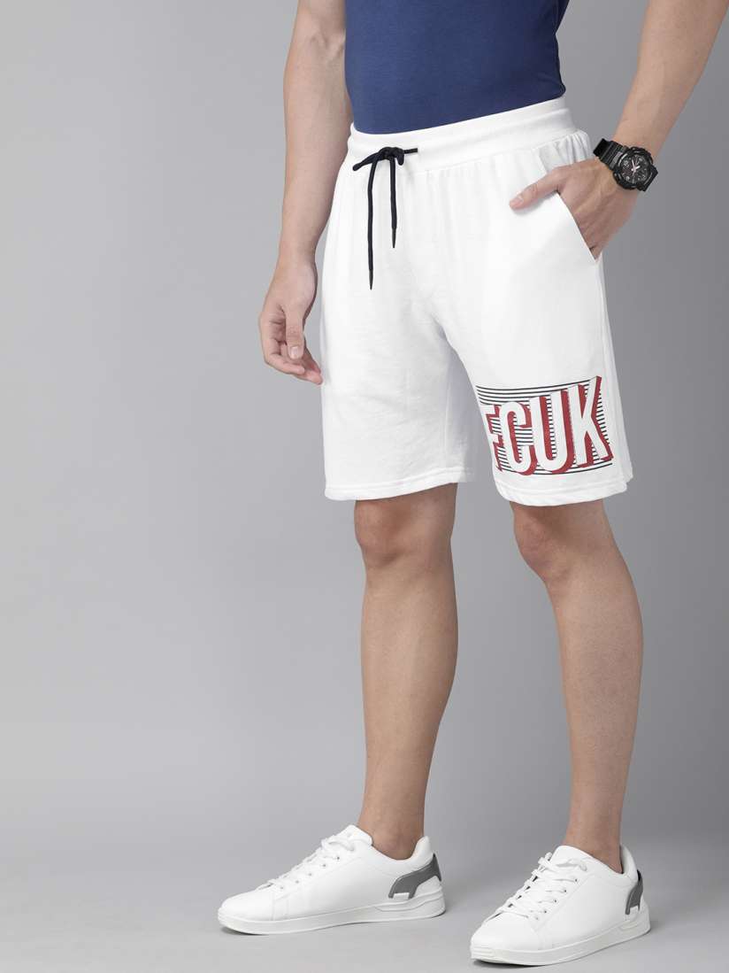 Buy French Connection Men White Solid Regular Fit Shorts Shorts for Men 13626640 Myntra