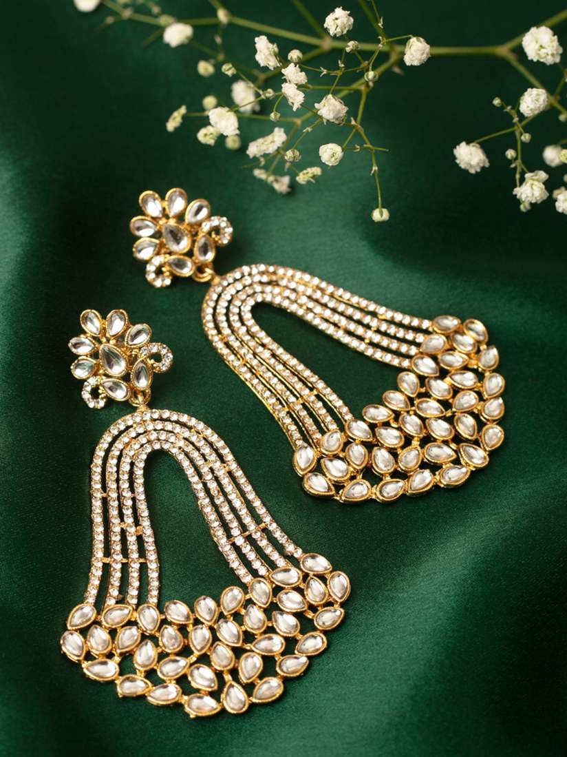 Zaveri pearls earrings myntra online