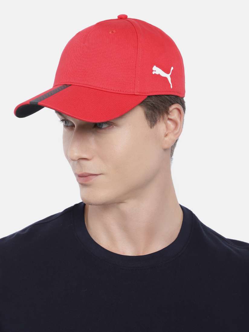 Solid red baseball cap deals
