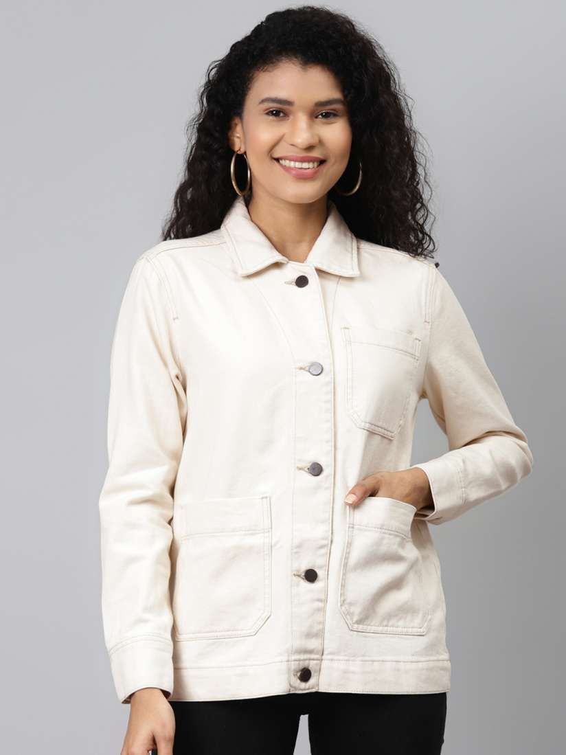 Marks and spencer white denim jacket 2025