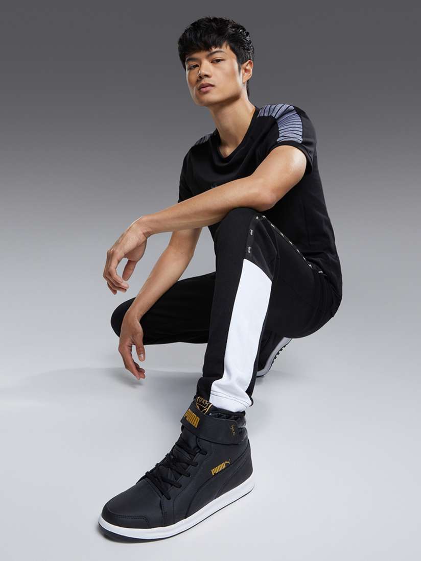 Buy one8 x PUMA Unisex Black One8 Prime Mid V3 Sneakers Casual Shoes for Unisex 13644170 Myntra