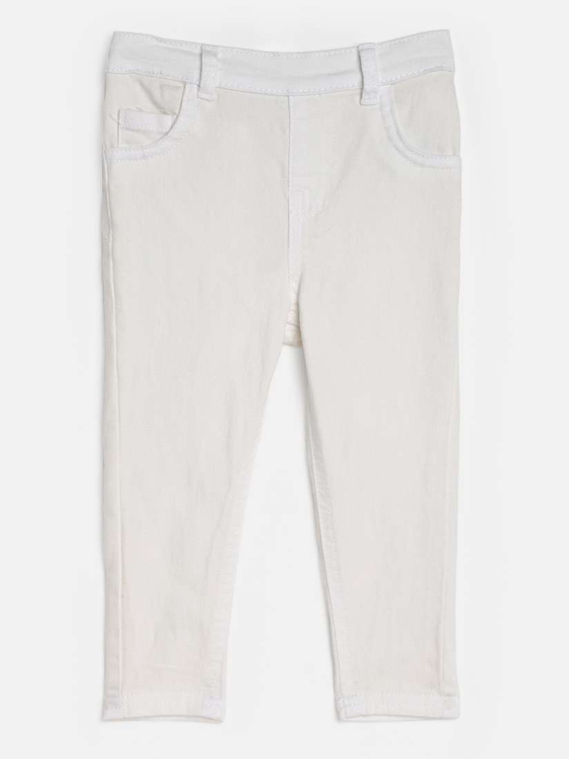 Girls white jeggings best sale