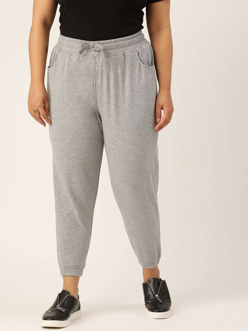 Plus size grey joggers store