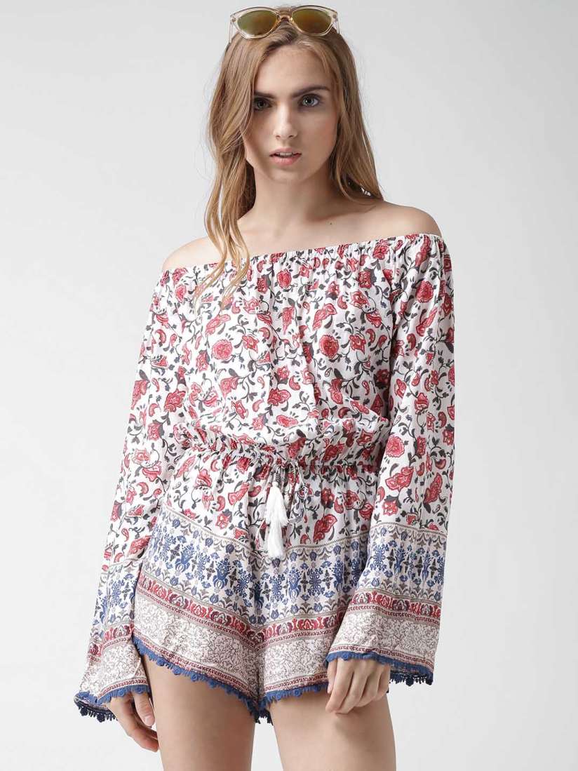 Off the shoulder jumpsuit forever 21 clearance