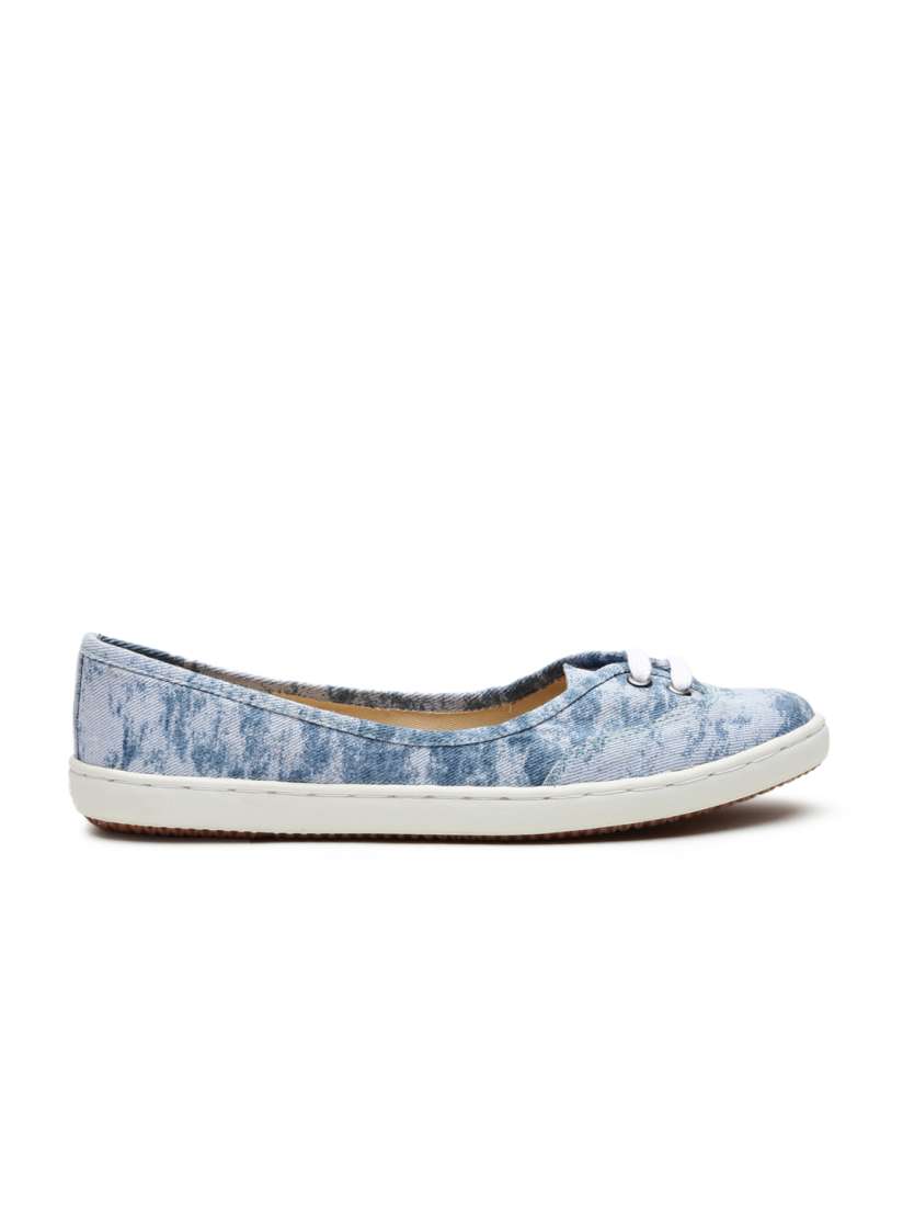 Denim flat shoes womens online
