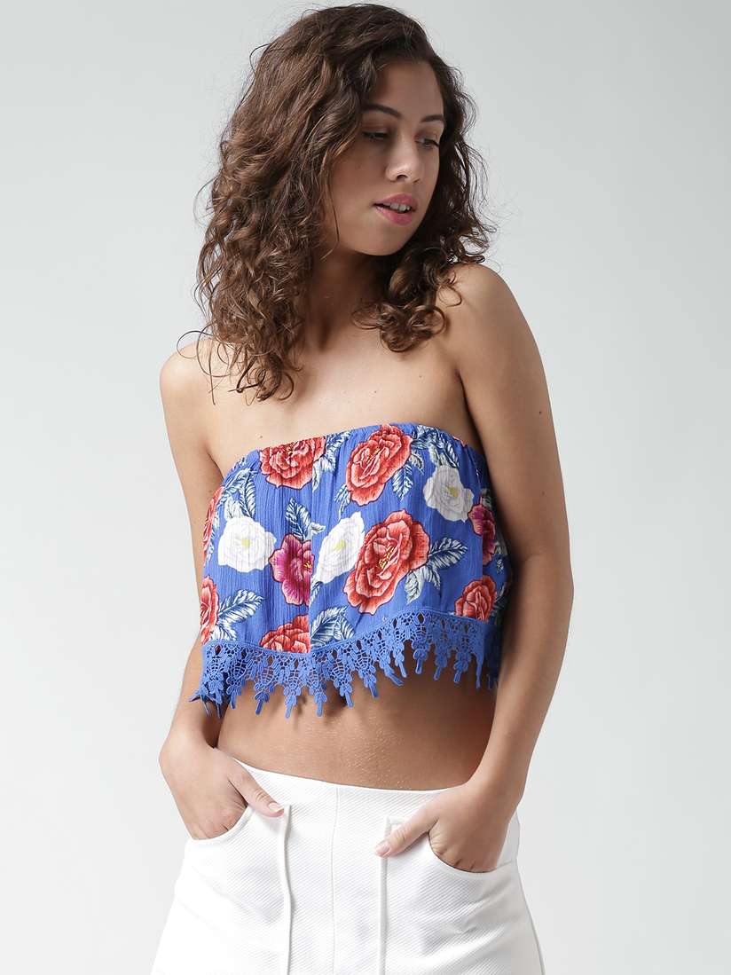 blue tube top forever 21