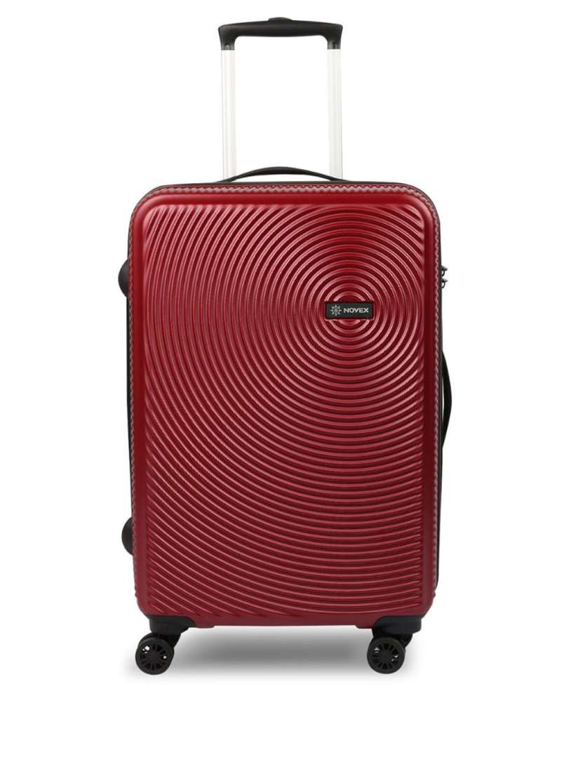 Buy NOVEX Large Red Textured Hard Sided Trolley Bag Trolley Bag for Unisex 13689656 Myntra