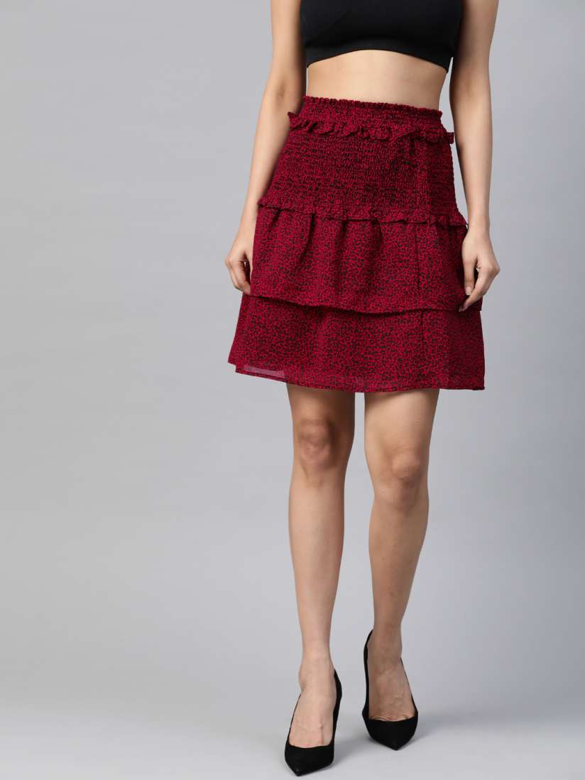 Red skirt dorothy perkins discount