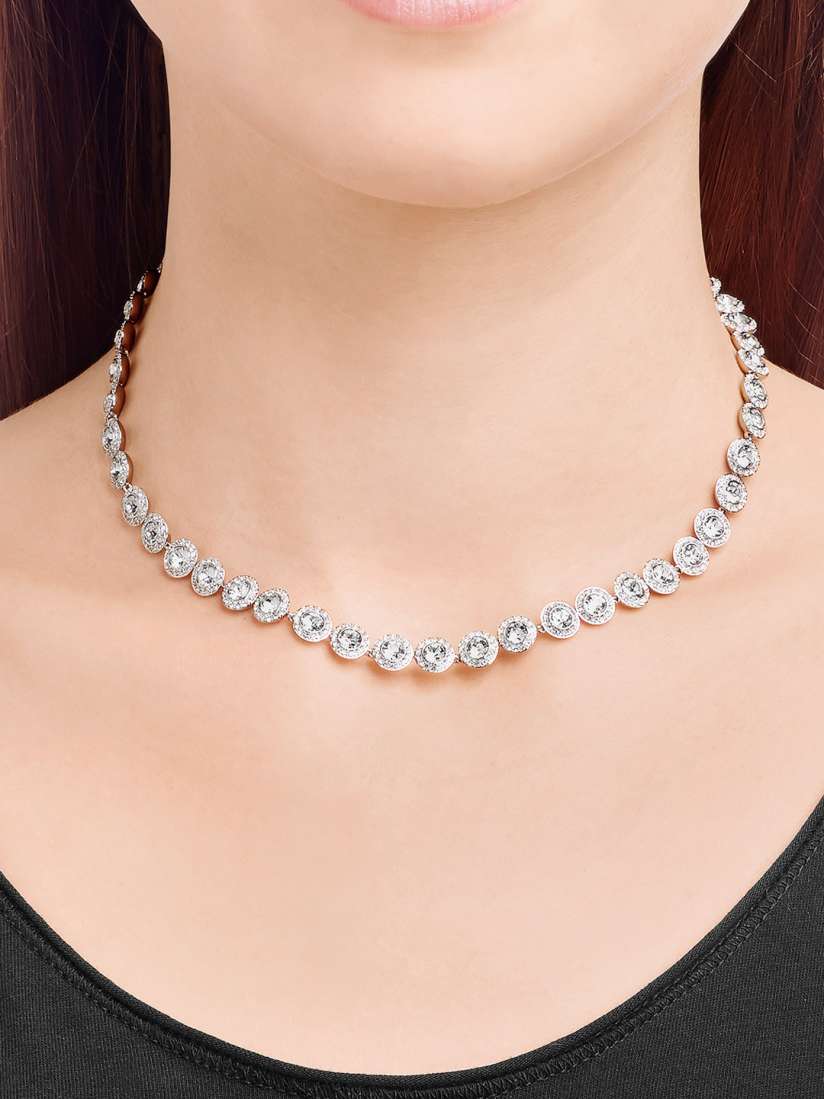 Buy SWAROVSKI Angelic All Around Necklace Necklace and Chains for Women 1369491 Myntra