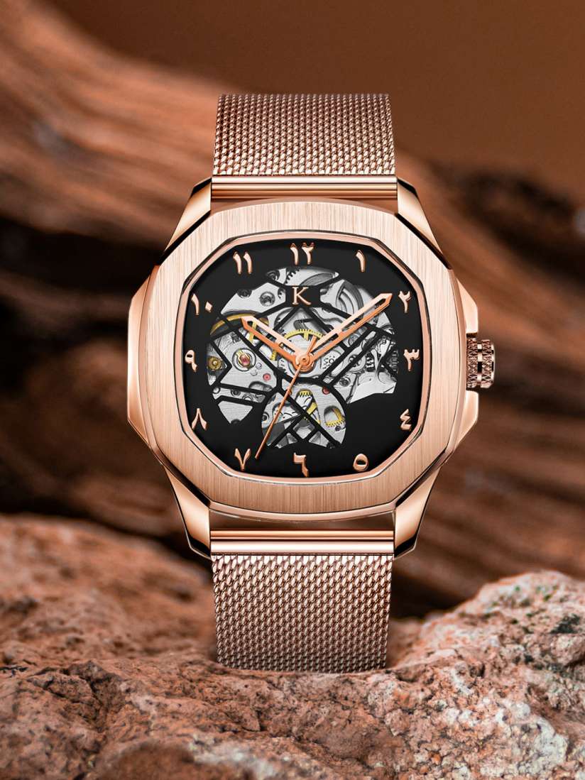 Buy KREDO Men OTUS MALIK Rose Automatic Skeleton Analogue Watch KW076 Watches for Men 13698266 Myntra