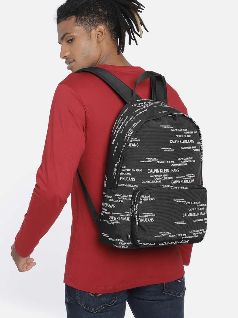 Buy Calvin Klein Men Black CAMPUS BP43 URBAN Brand Logo Backpack Backpacks for Men 13709466 Myntra