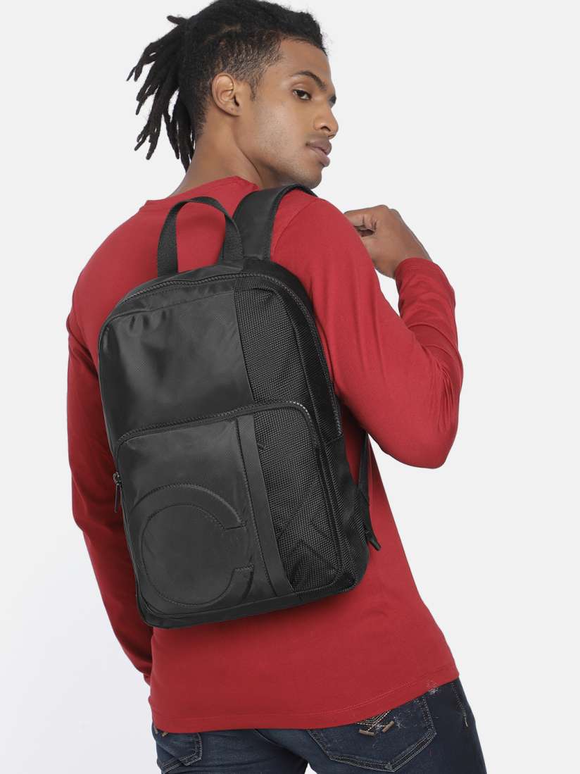 Buy Calvin Klein Men Black SQUARE CAMPUS Brand Logo Laptop Backpack Backpacks for Men 13709492 Myntra