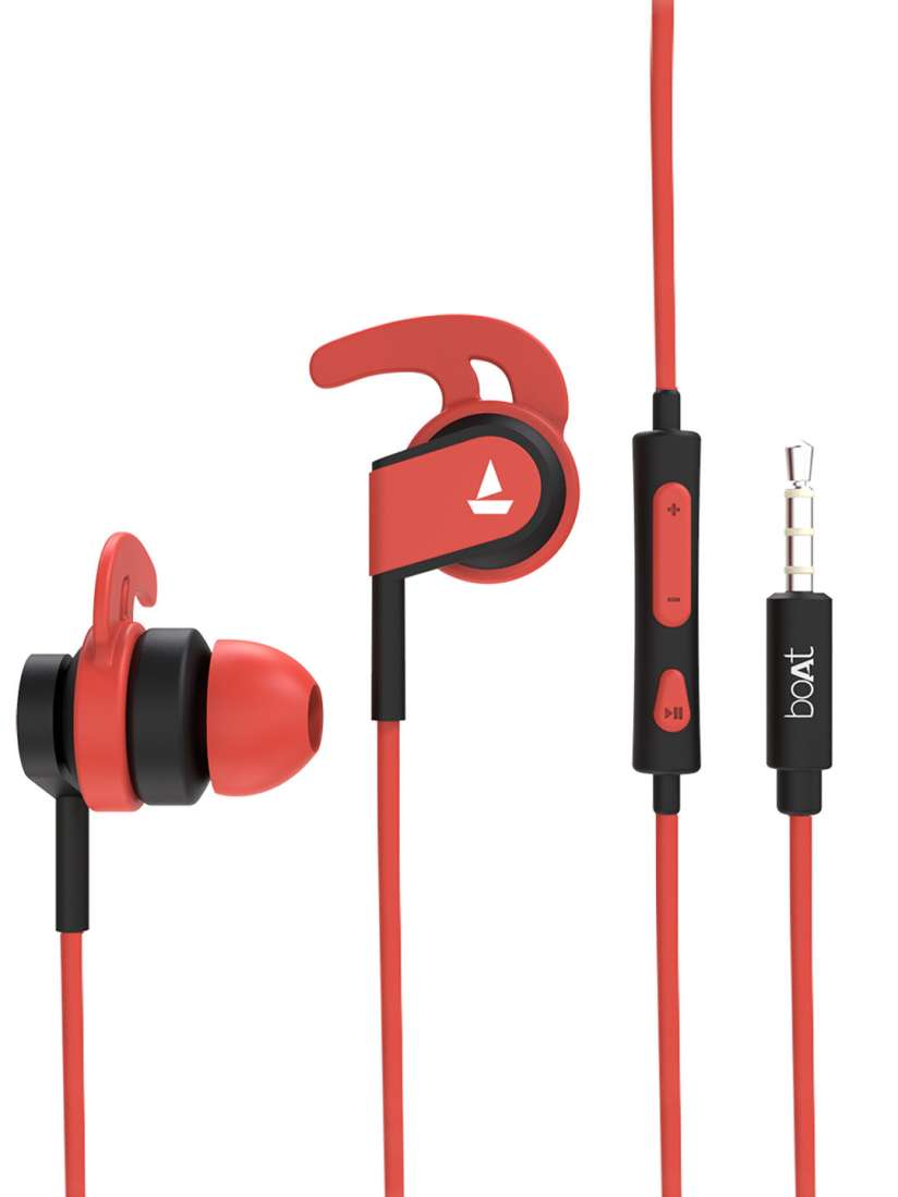 Buy boAt Bassheads 242 M In Ear Wired Earphones with Mic Red Headphones for Unisex 13720374 Myntra