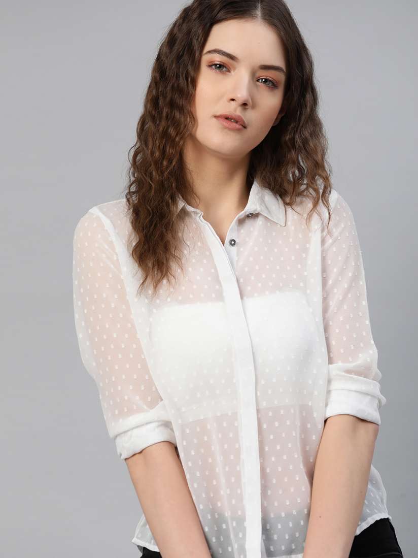 Women's sheer shirt shop
