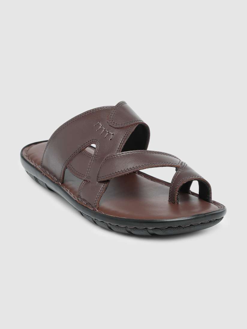 Buy Ventoland Men Brown Solid Leather Comfort Sandals Sandals for Men 13733976 Myntra