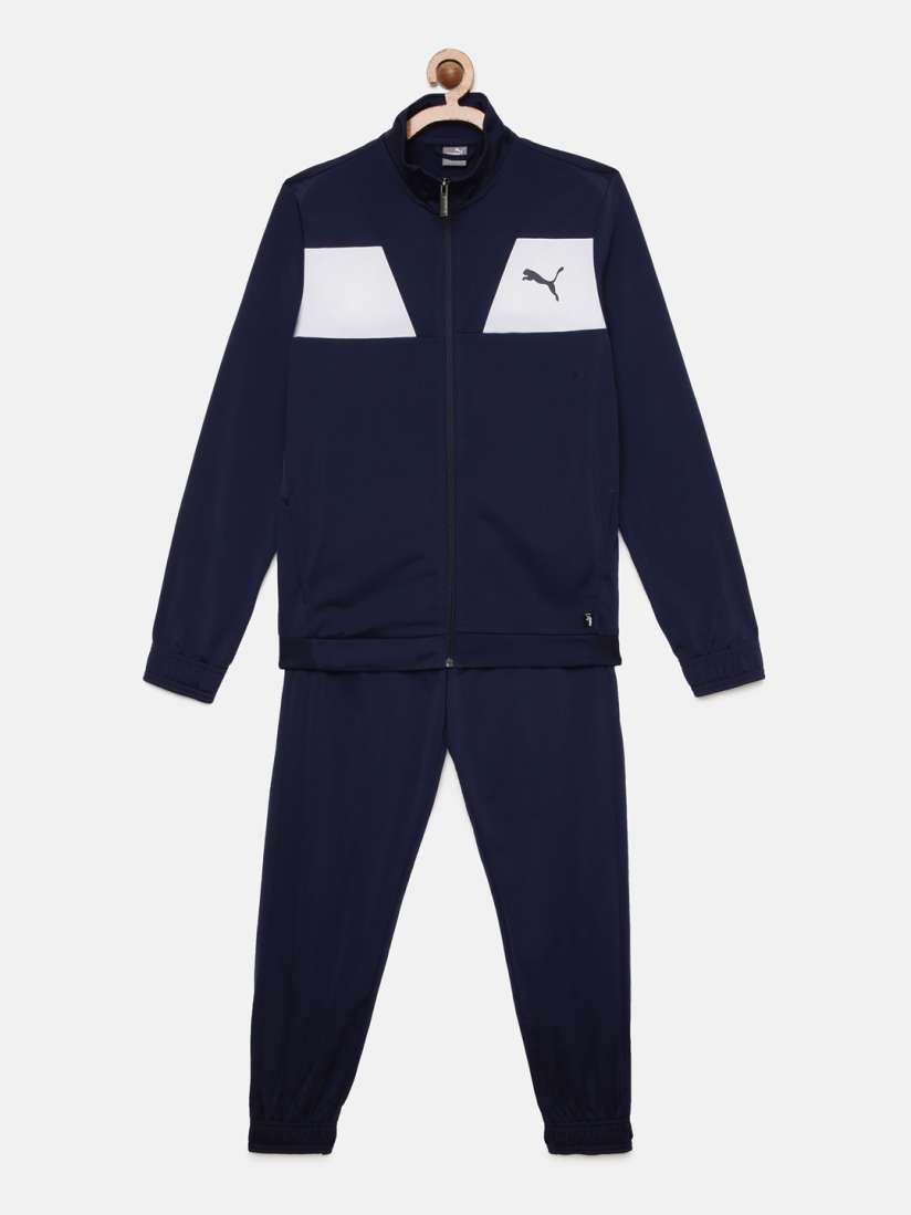 Buy Puma Boys Navy Blue Solid Tracksuit Tracksuits for Boys 13735214 Myntra